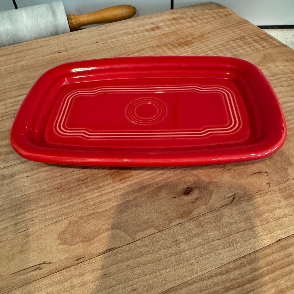 Fiesta Scarlet Extra Large Butter Dish Base
